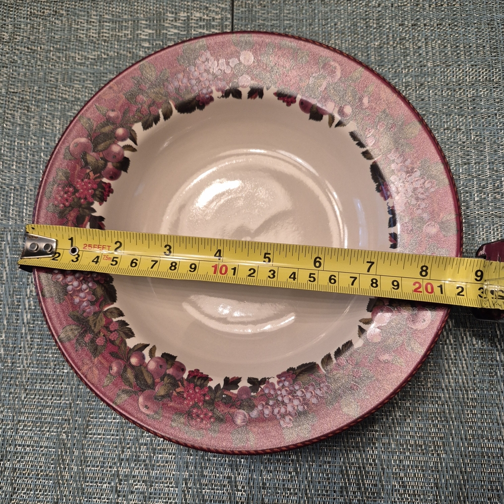 Vintage Elegant Fruity Dinnerware Set with Mugs - Picture 13 of 16